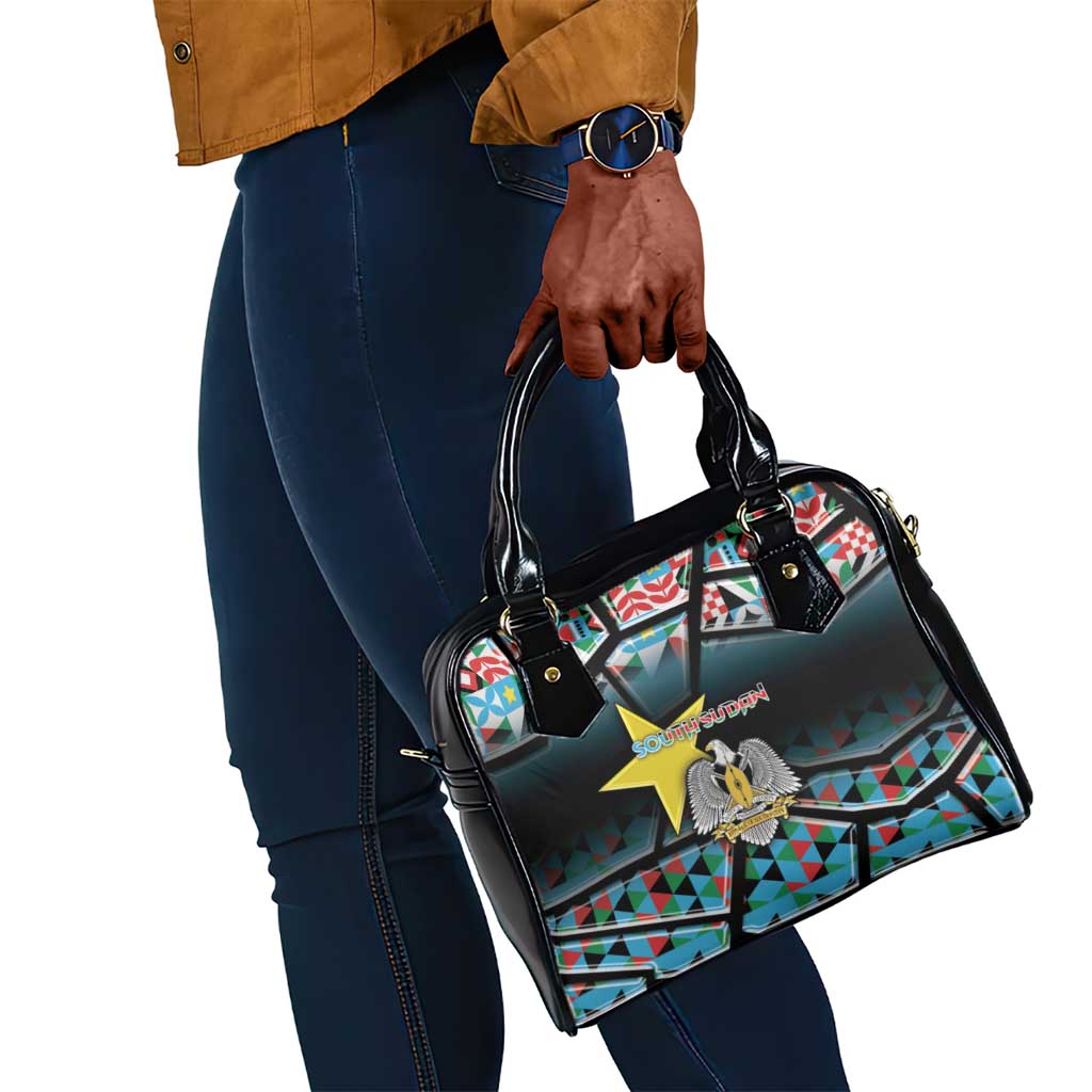 South Sudan Shoulder Handbag Geometric African Patterns - African Pride