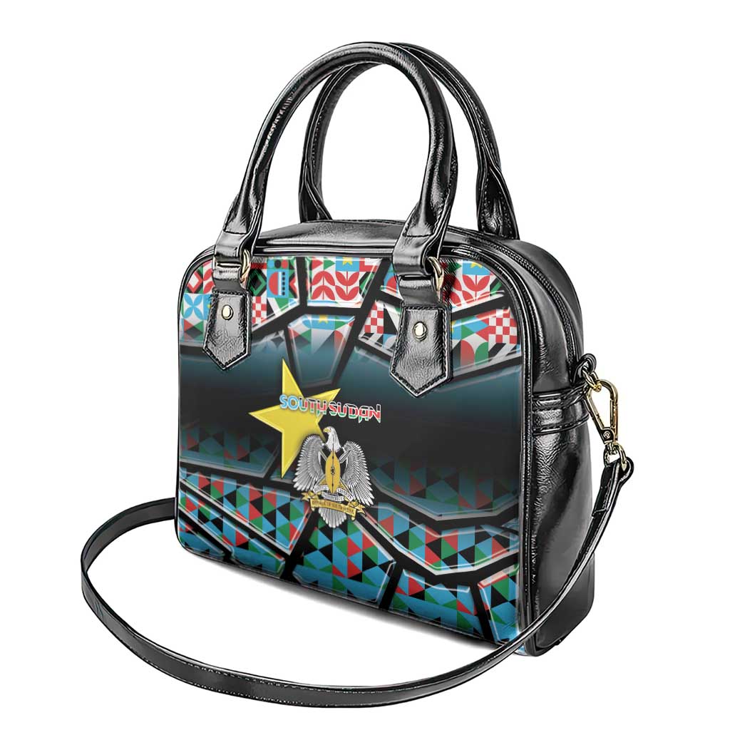 South Sudan Shoulder Handbag Geometric African Patterns - African Pride