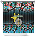 South Sudan Shower Curtain Geometric African Patterns - African Pride