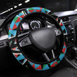 South Sudan Steering Wheel Cover Geometric African Patterns - African Pride