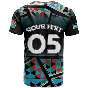 Custom South Sudan T shirt Geometric African Patterns - African Pride