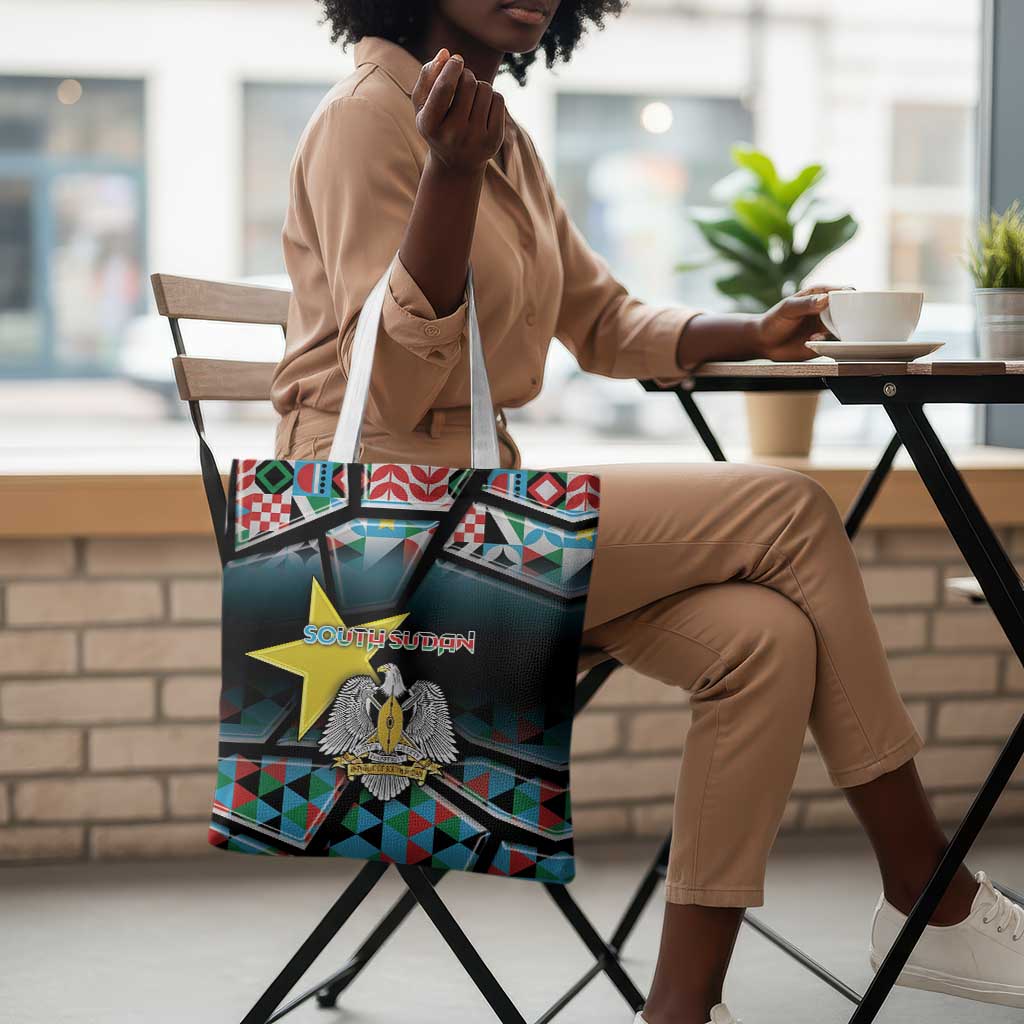 South Sudan Tote Bag Geometric African Patterns - African Pride