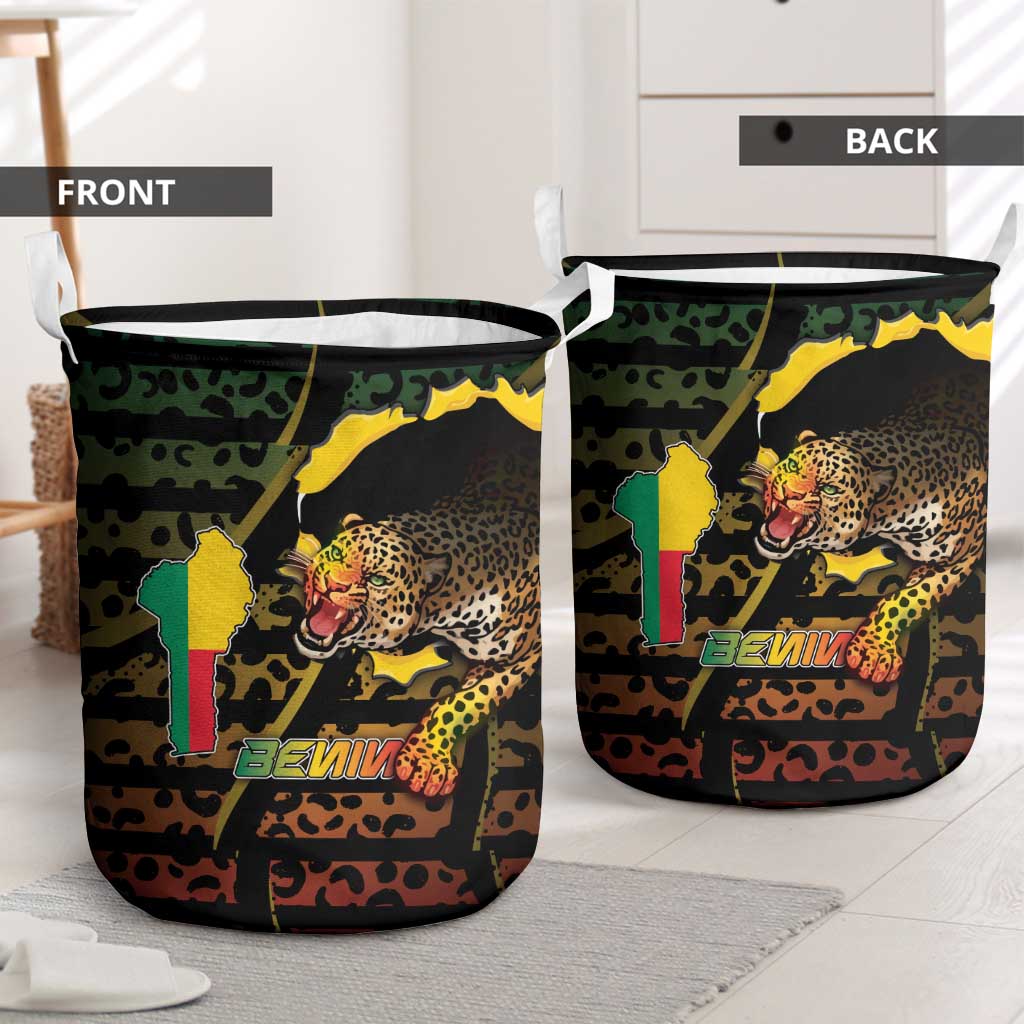 Benin Laundry Basket Powerful African Leopard - African Pride