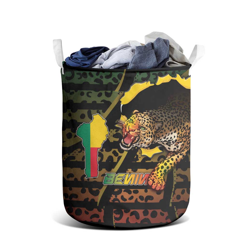 Benin Laundry Basket Powerful African Leopard - African Pride