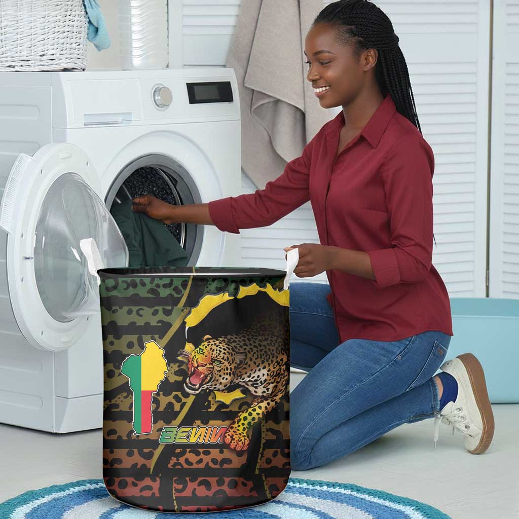 Benin Laundry Basket Powerful African Leopard - African Pride