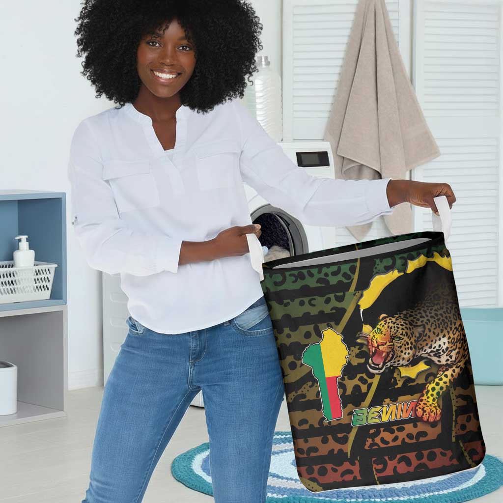Benin Laundry Basket Powerful African Leopard - African Pride