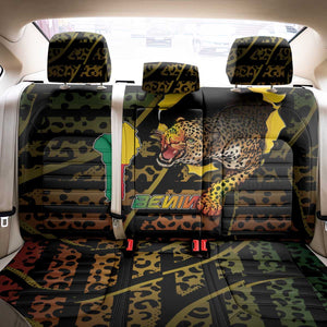 Benin Back Car Seat Cover Powerful African Leopard - African Pride