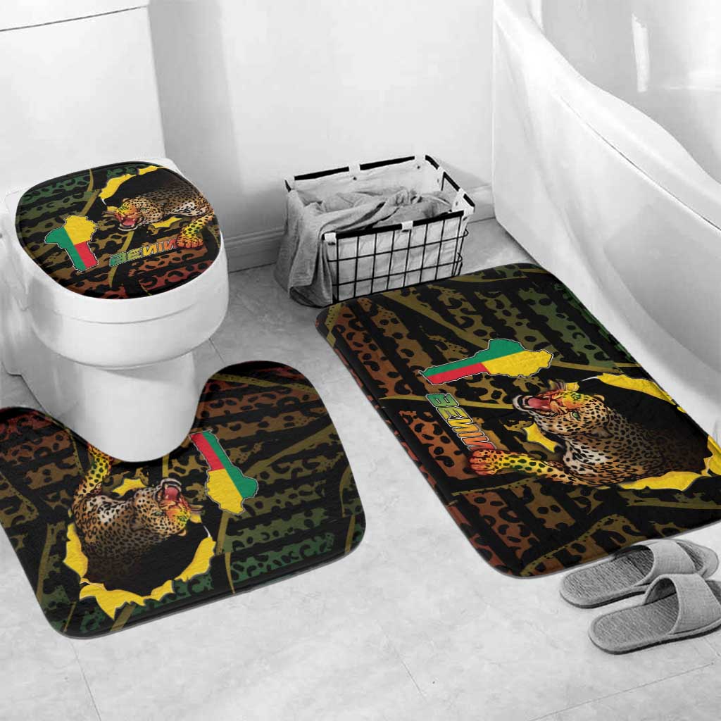 Benin Bathroom Set Powerful African Leopard - African Pride