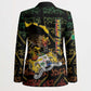 Personalized Benin Blazer Powerful African Leopard - African Pride