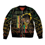 Personalized Benin Bomber Jacket Powerful African Leopard - African Pride