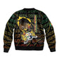 Personalized Benin Bomber Jacket Powerful African Leopard - African Pride