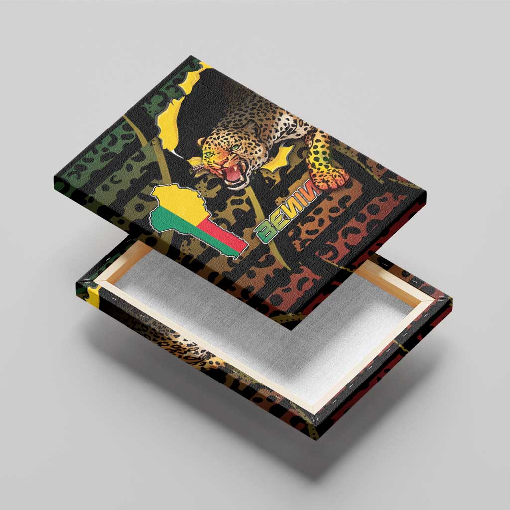 Benin Canvas Wall Art Powerful African Leopard - African Pride