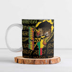 Personalized Benin Ceramic Mug Powerful African Leopard - African Pride