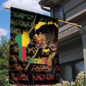 Benin Garden Flag Powerful African Leopard - African Pride