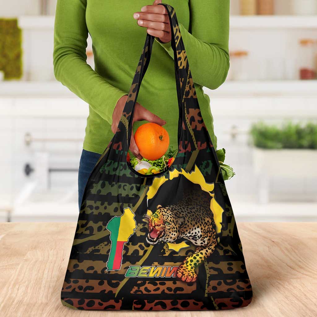Benin Grocery Bag Powerful African Leopard - African Pride