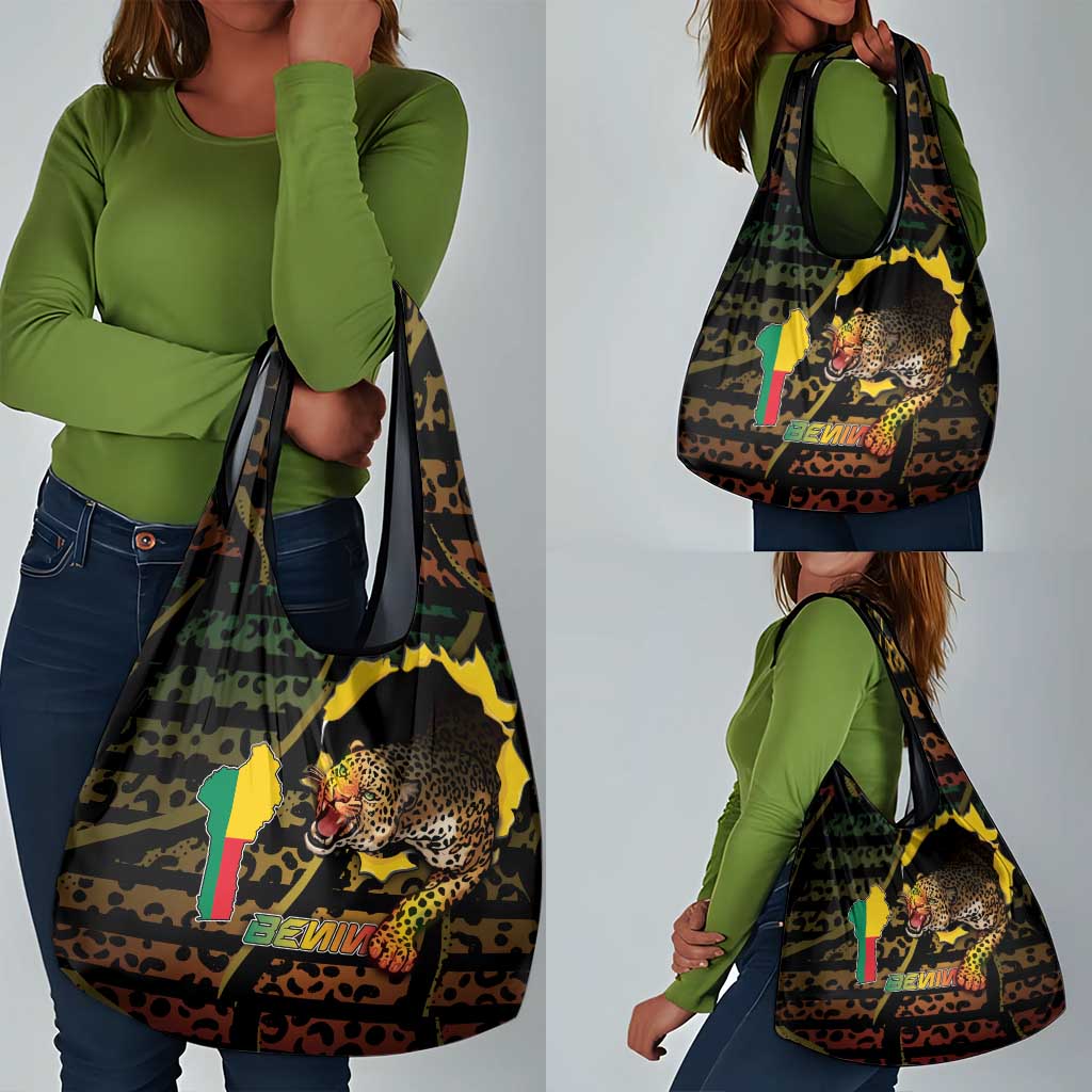 Benin Grocery Bag Powerful African Leopard - African Pride