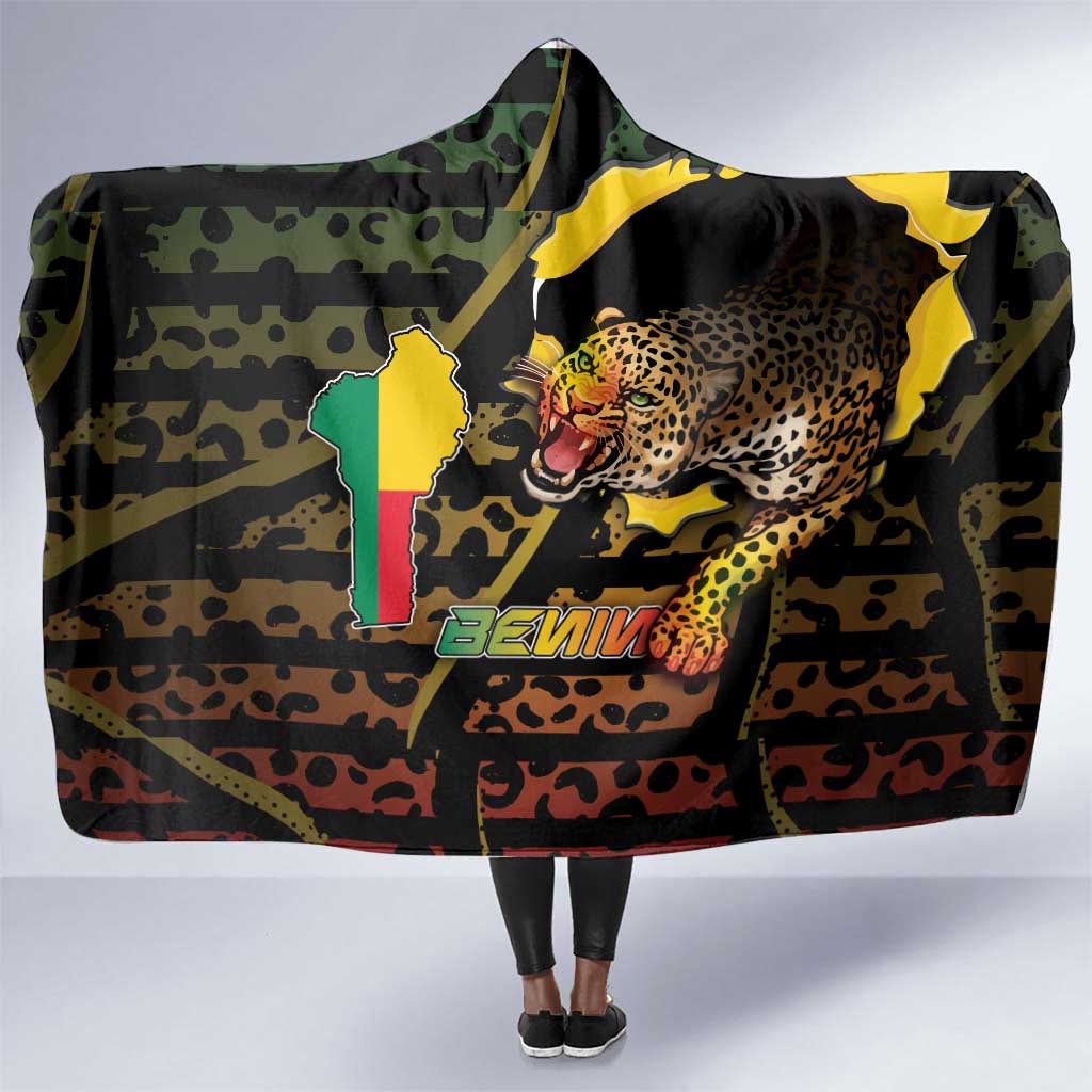 Benin Hooded Blanket Powerful African Leopard - African Pride