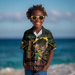 Personalized Benin Kid Hawaiian Shirt Powerful African Leopard - African Pride