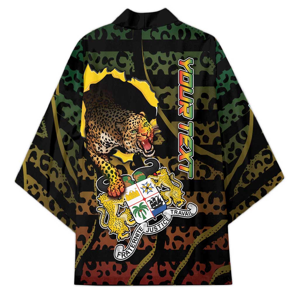 Personalized Benin Kimono Powerful African Leopard - African Pride
