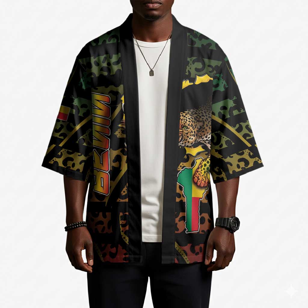 Personalized Benin Kimono Powerful African Leopard - African Pride