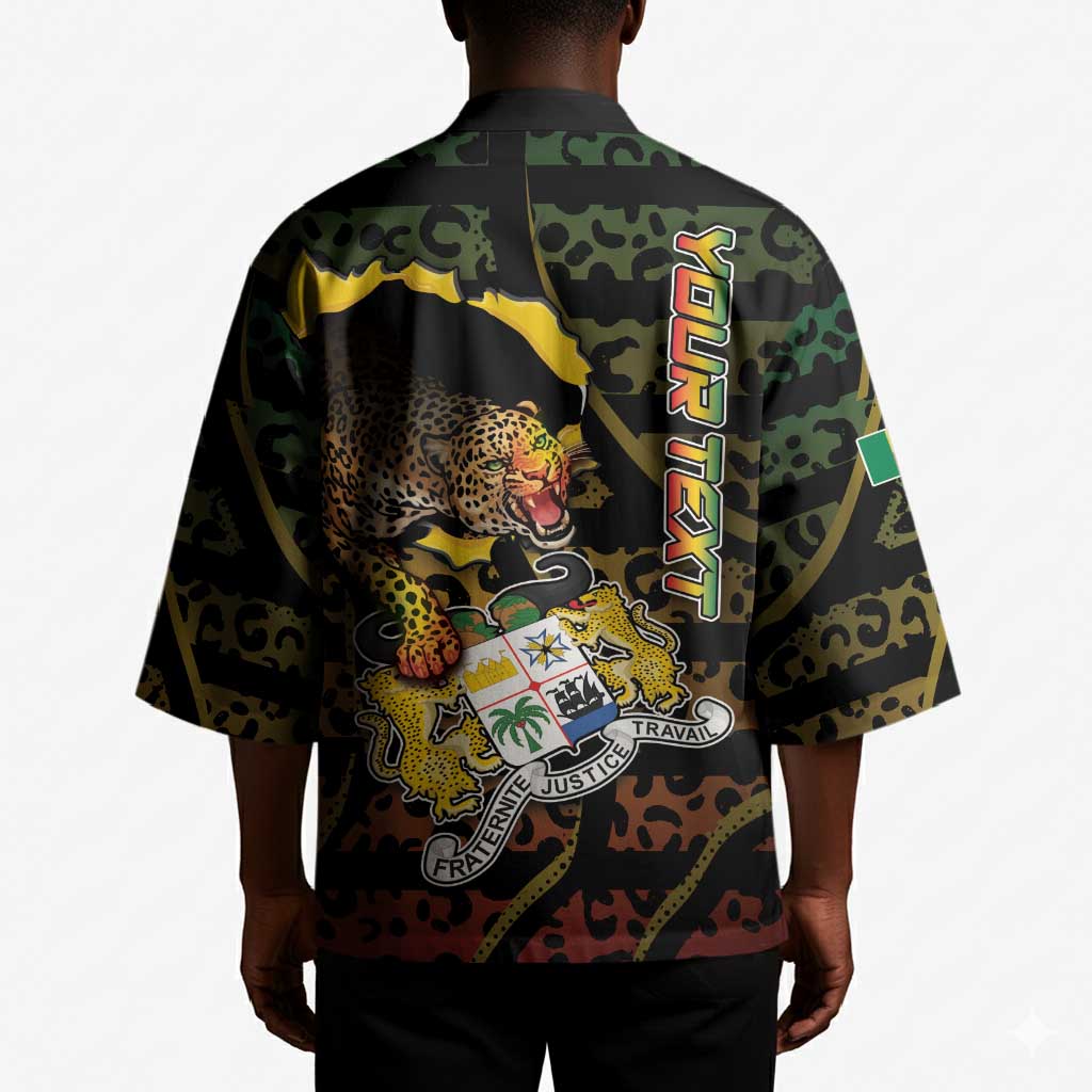 Personalized Benin Kimono Powerful African Leopard - African Pride