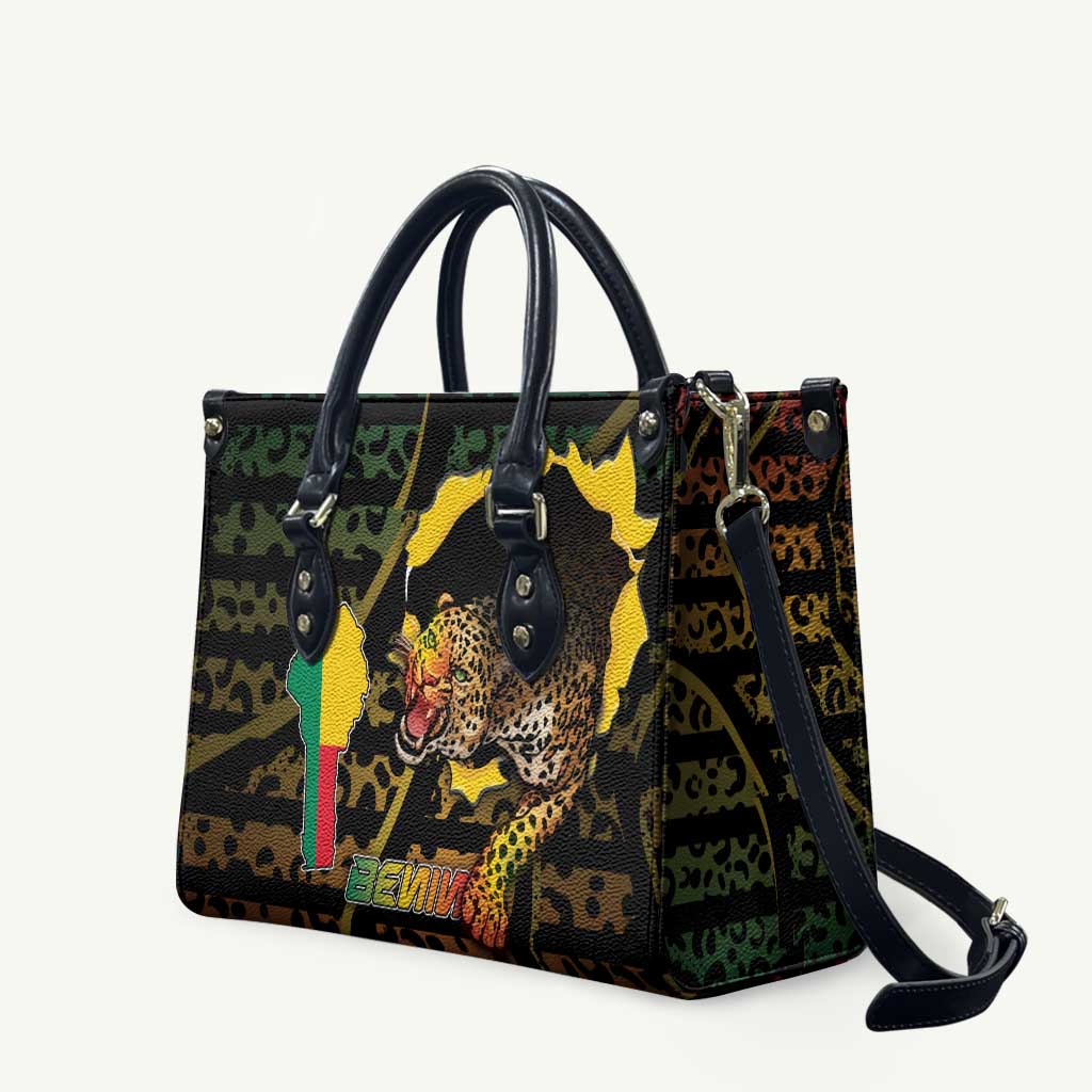 Benin Leather Bag Powerful African Leopard - African Pride