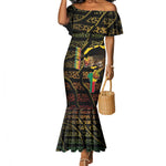 Personalized Benin Mermaid Dress Powerful African Leopard - African Pride