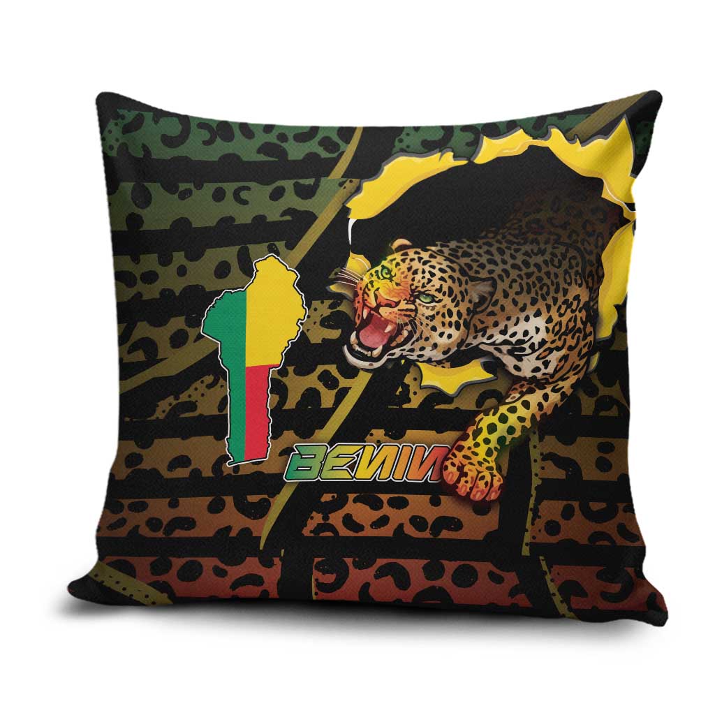 Benin Pillow Cover Powerful African Leopard - African Pride