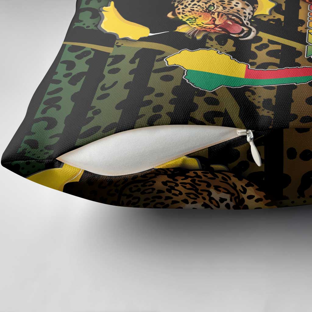 Benin Pillow Cover Powerful African Leopard - African Pride