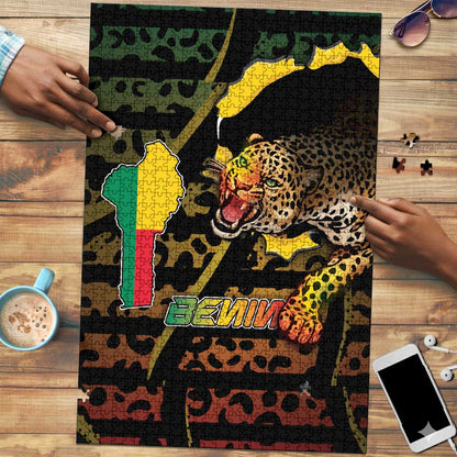 Benin Puzzle Powerful African Leopard - African Pride