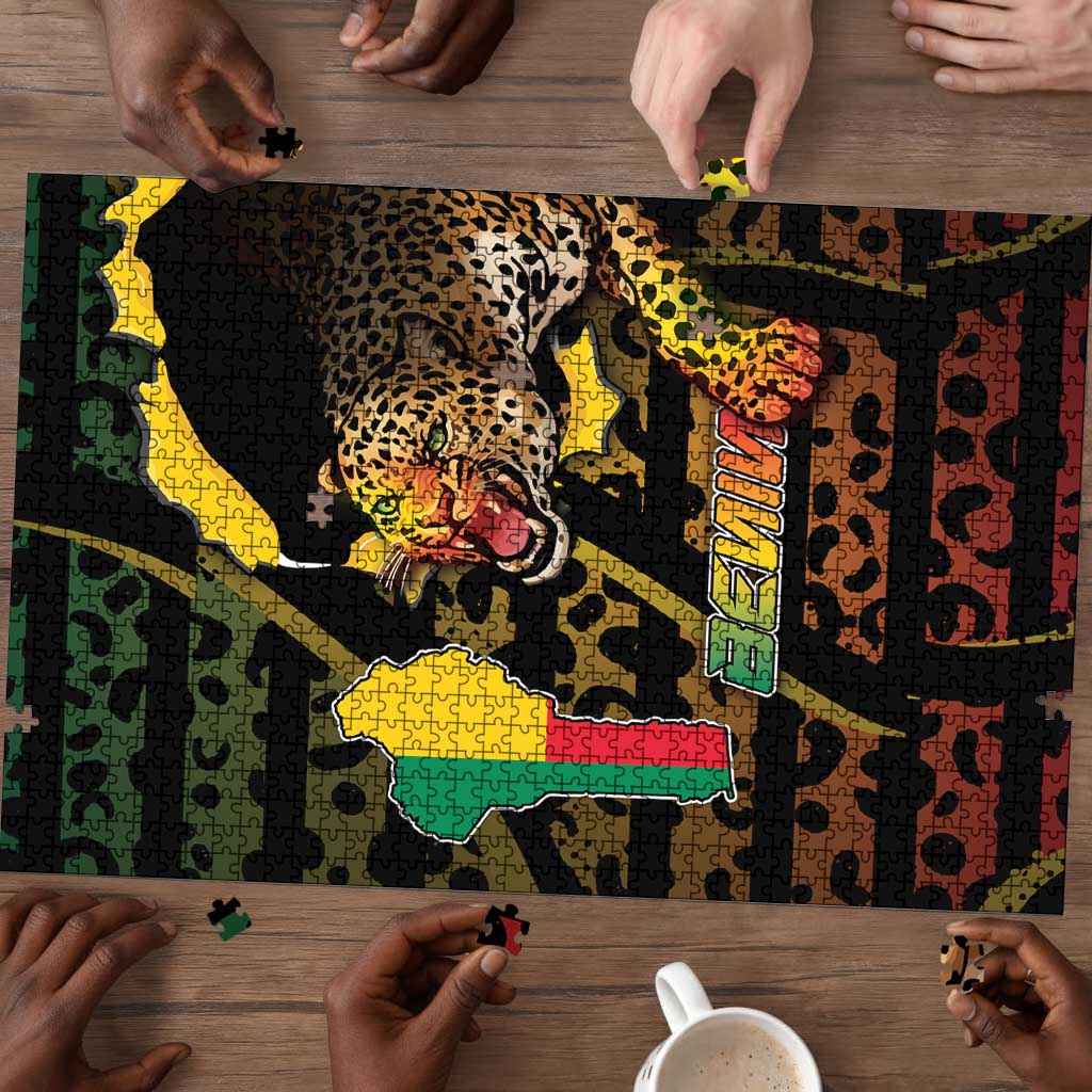 Benin Puzzle Powerful African Leopard - African Pride