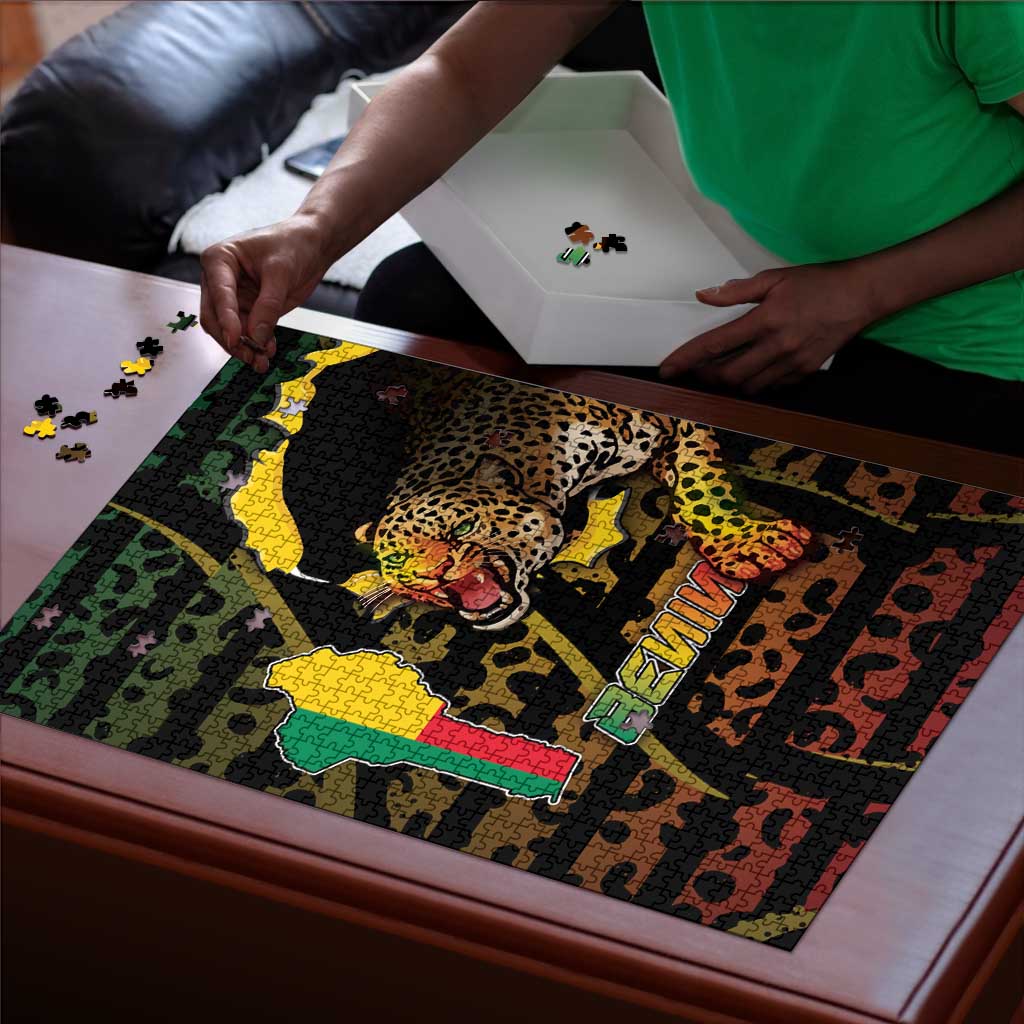 Benin Puzzle Powerful African Leopard - African Pride