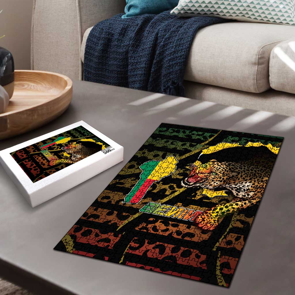 Benin Puzzle Powerful African Leopard - African Pride