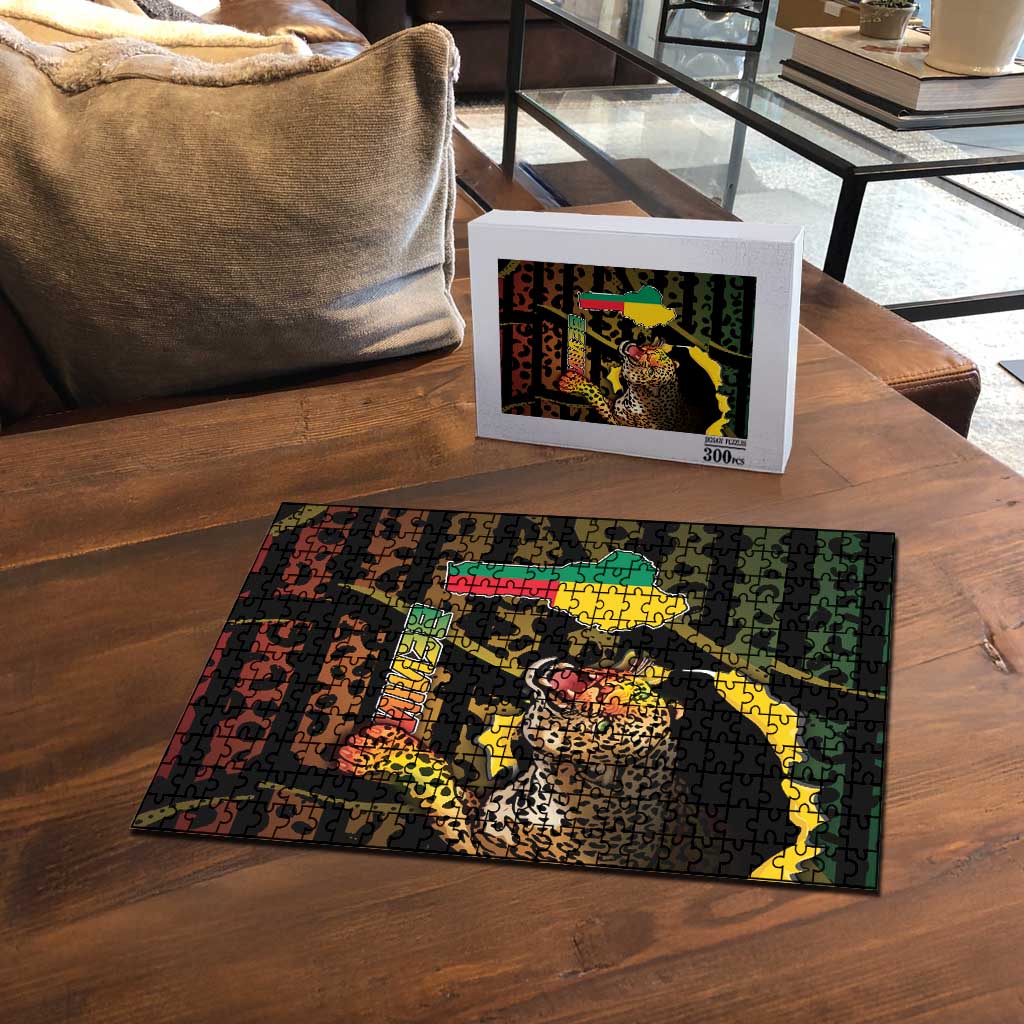Benin Puzzle Powerful African Leopard - African Pride