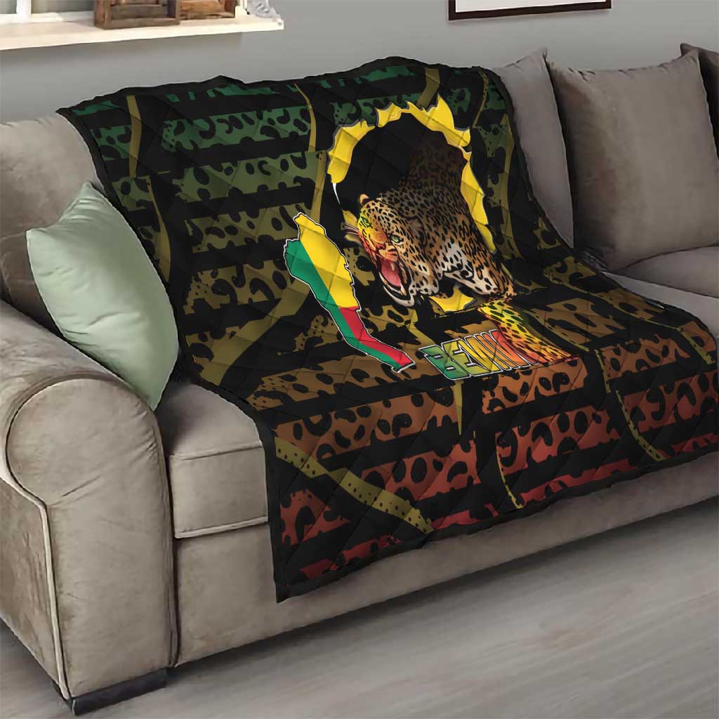 Benin Quilt Powerful African Leopard - African Pride