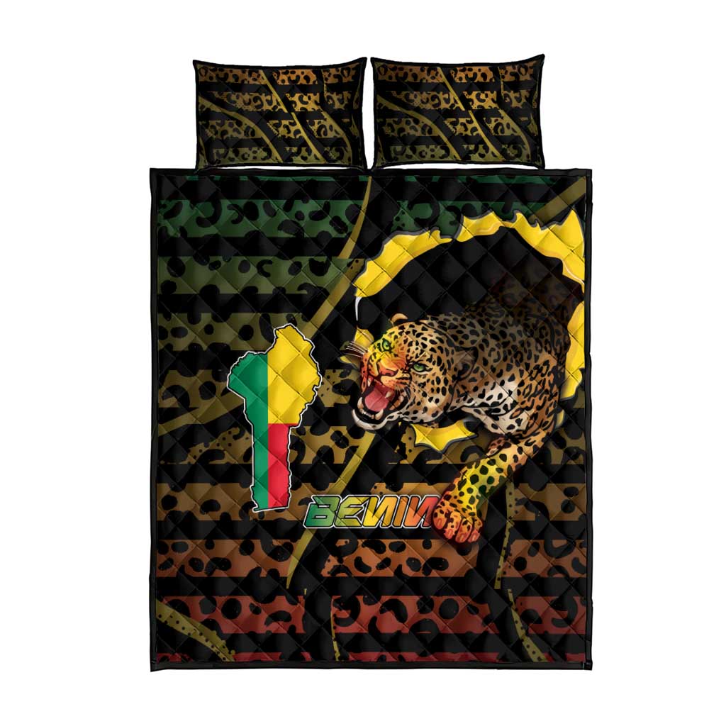 Benin Quilt Bed Set Powerful African Leopard - African Pride
