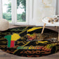 Benin Round Carpet Powerful African Leopard - African Pride