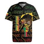 Personalized Benin Rugby Jersey Powerful African Leopard - African Pride