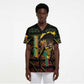 Personalized Benin Scrub Top Powerful African Leopard - African Pride