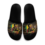Benin Slide Sandals Powerful African Leopard - African Pride