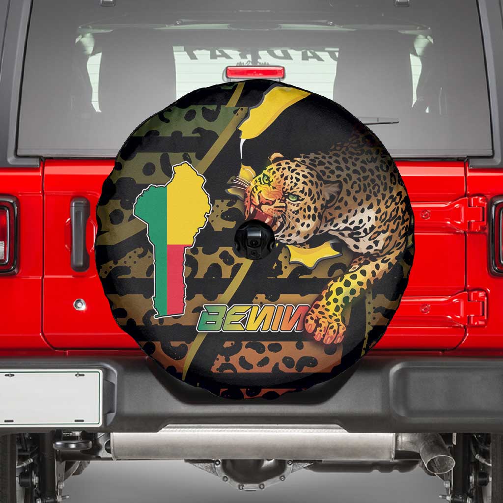 Benin Spare Tire Cover Powerful African Leopard - African Pride