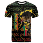 Personalized Benin T shirt Powerful African Leopard - African Pride