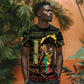 Personalized Benin T shirt Powerful African Leopard - African Pride
