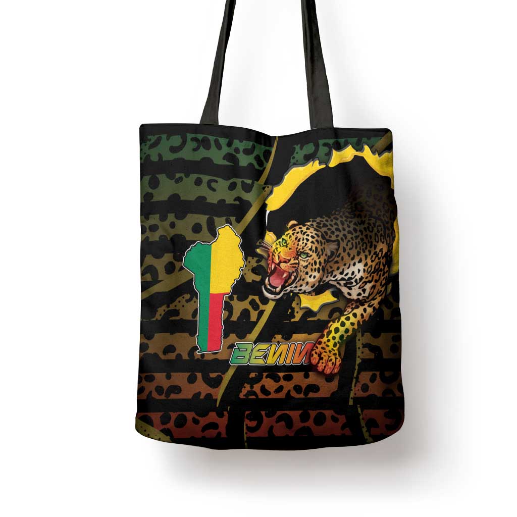 Benin Tote Bag Powerful African Leopard - African Pride