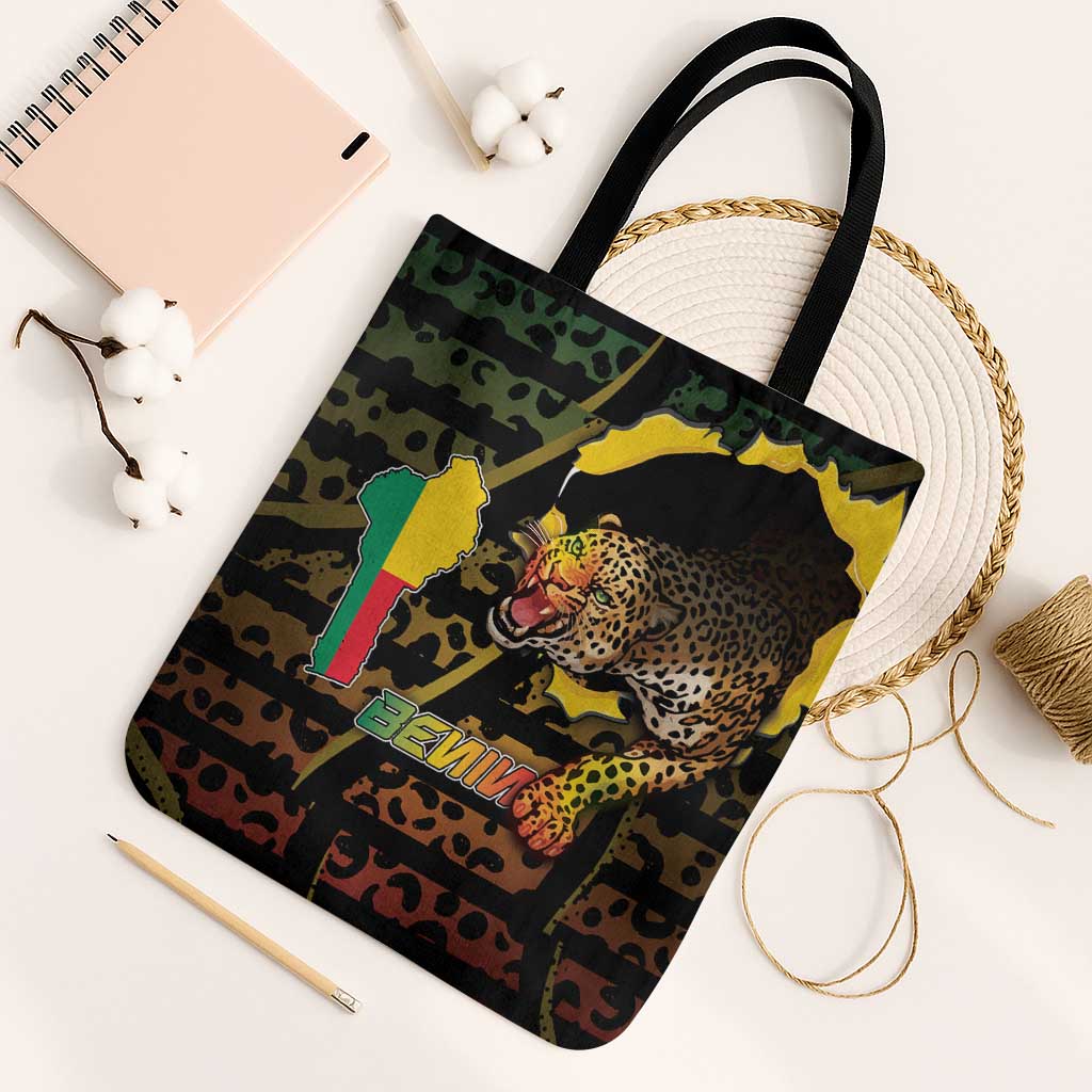 Benin Tote Bag Powerful African Leopard - African Pride