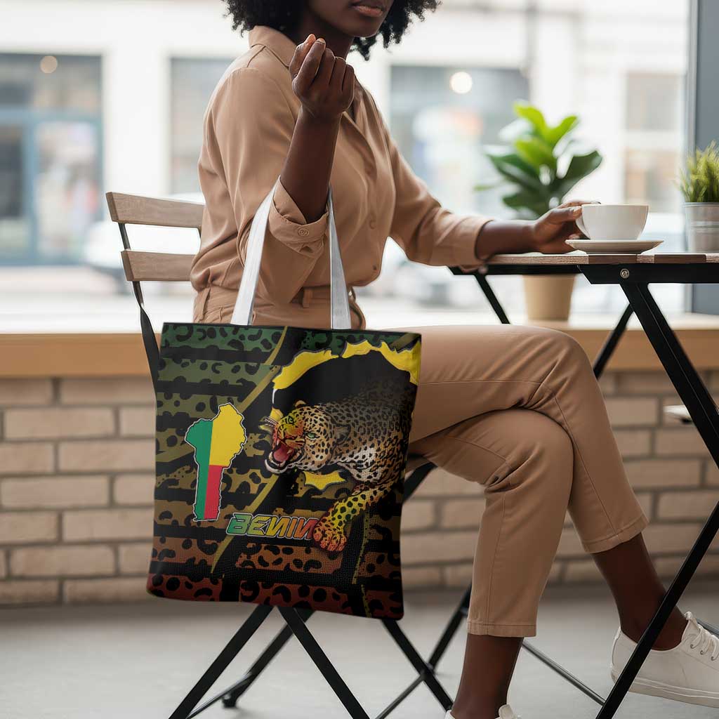 Benin Tote Bag Powerful African Leopard - African Pride