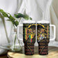 Personalized Benin Tumbler With Handle Powerful African Leopard - African Pride