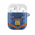 Custom DR Congo Football AirPods Case Leopard Jaguar Tribal Pattern With Flags