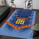 Custom DR Congo Football Area Rug Leopard Jaguar Tribal Pattern With Flags