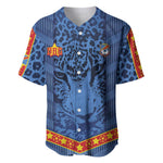 Custom DR Congo Football Baseball Jersey Leopard Jaguar Tribal Pattern With Flags